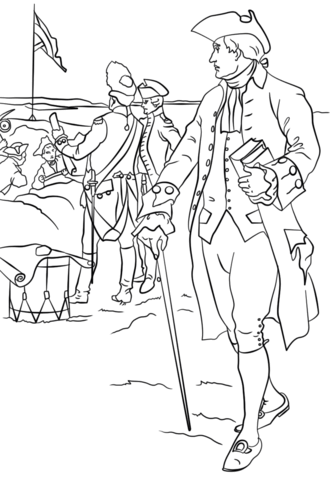 Nathan Hale Coloring Page